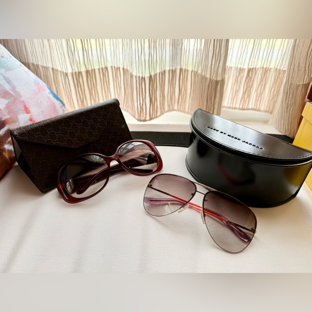 🕶️ Designer Sunglasses Bundle – Gucci + Marc Jacobs | 2 Pairs ✨